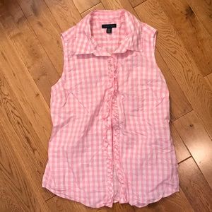 Tommy Hilfiger Sleeveless Blouse - Pink Gingham